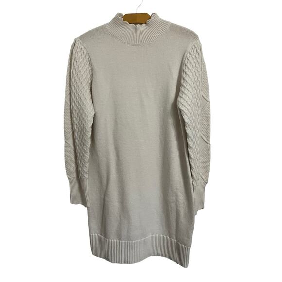 NWT BB Dakota Steve Madden Break My Stride Oatmeal Sweater Dress Cabincore L - Picture 2 of 10